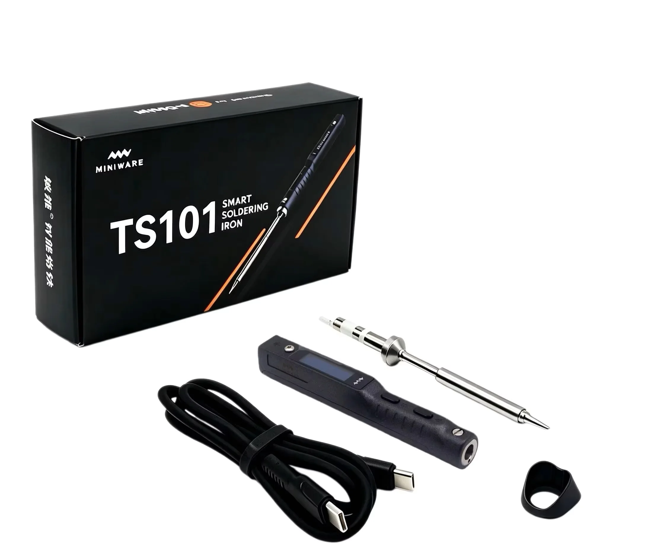 Originele Miniware Blue TS101 elektrische soldeerbout Verstelbare temperatuur USB draagbaar digitaal lasstation