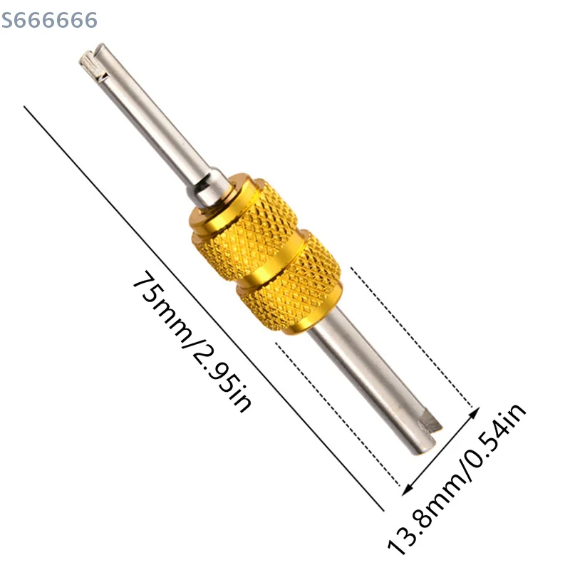 9Pcs R134a Automotive Air Conditioning Valve Core Tool Set with Remover for A/C System Mall/Big Air Conditioning