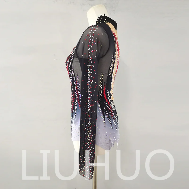 LIUHUO Rhythmic Gymnastics Leotard Competitive Cheerleading Performance For Children