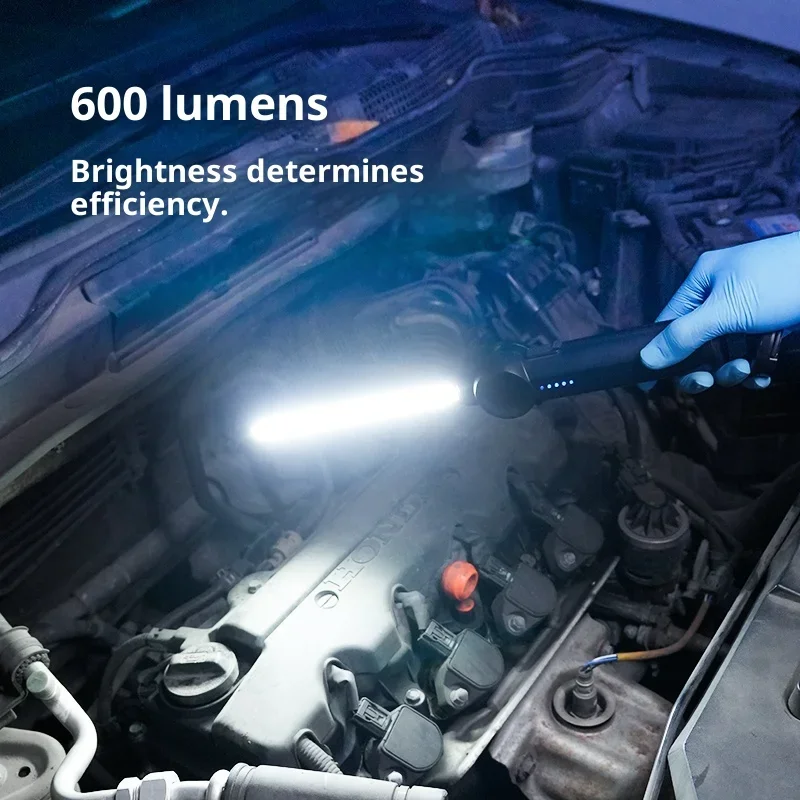 FUNAYA  Auto Repair Work Flashlight with Rechargeable Magnetic SuctionLong Strip Gap Light Endurance for Car Repair