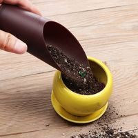 1PC Plastic Soil Shovel Cup For Garden Soil Spade Cultivation Bucket Potted Bonsai Fleshy Plant Mini Spade Home Gardening Tools