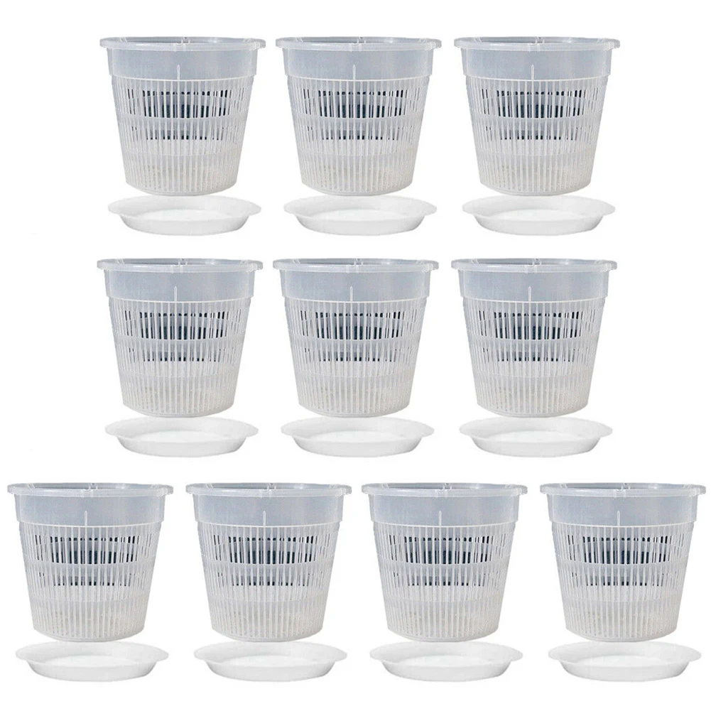 

Orchid Pots With Holes Orchid Pots With Bases Home Gardening Side And Bottom Vents Transparent Material Air Circulation