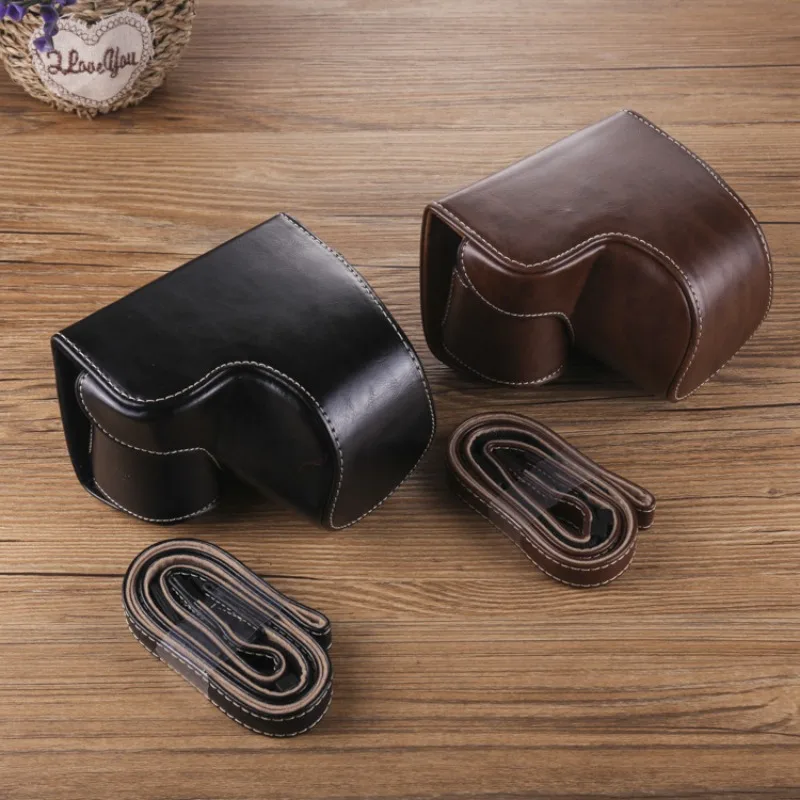 Suitable for Sony Micro Single A6300 6100 A6400 Camera Bag NEX6 Leather Case for ZVE10 2nd Generation 16-50 Lens