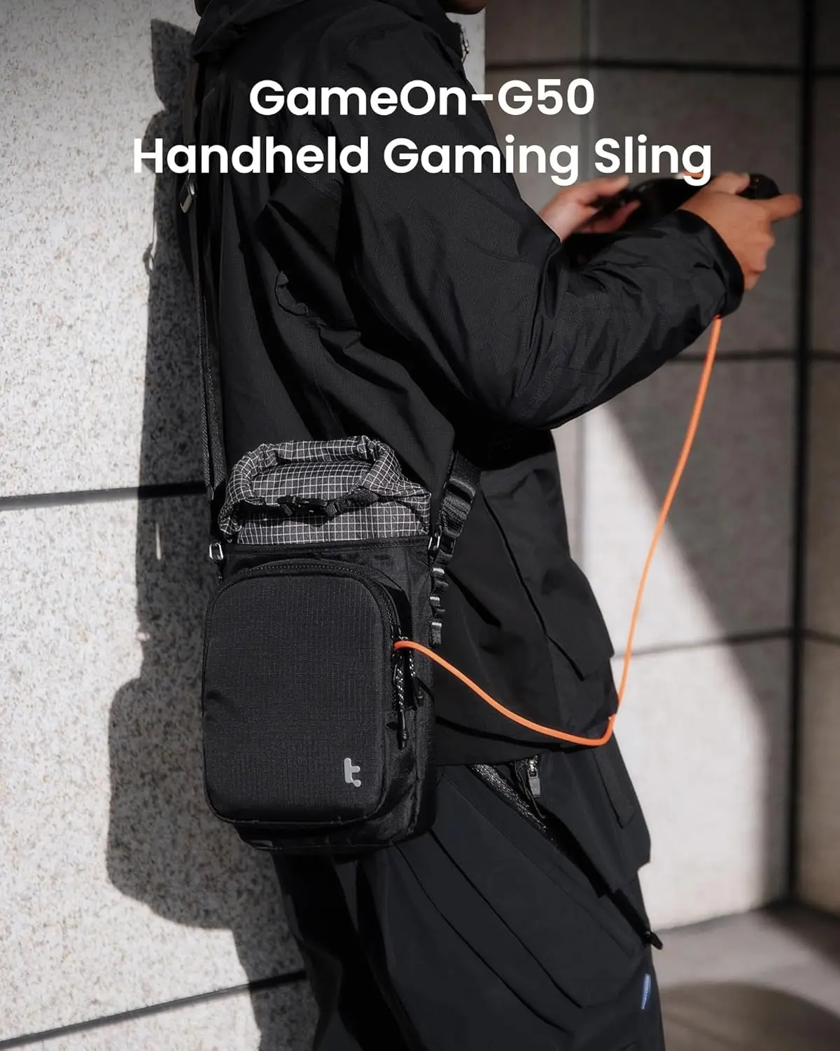 

Ultra-Slim Protective Case for Nintendo Switch 2, Handheld Gaming Console Slim Case for Switch 2,Roll-top Bag for Charging Cable