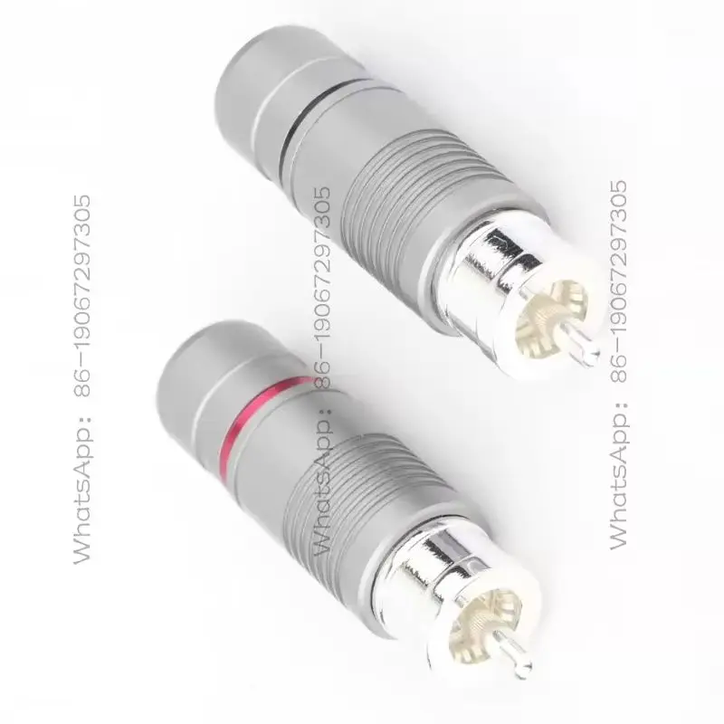MMM  Silver-plated RCA Plug HiFi Fever Audio Signal Cable Cable Terminal Solder Plug