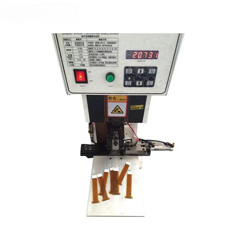 EW-09G Flexible Flat Cable Ffc 2-12P Terminal Contact Connector Press Crimping Machine with High Productivity