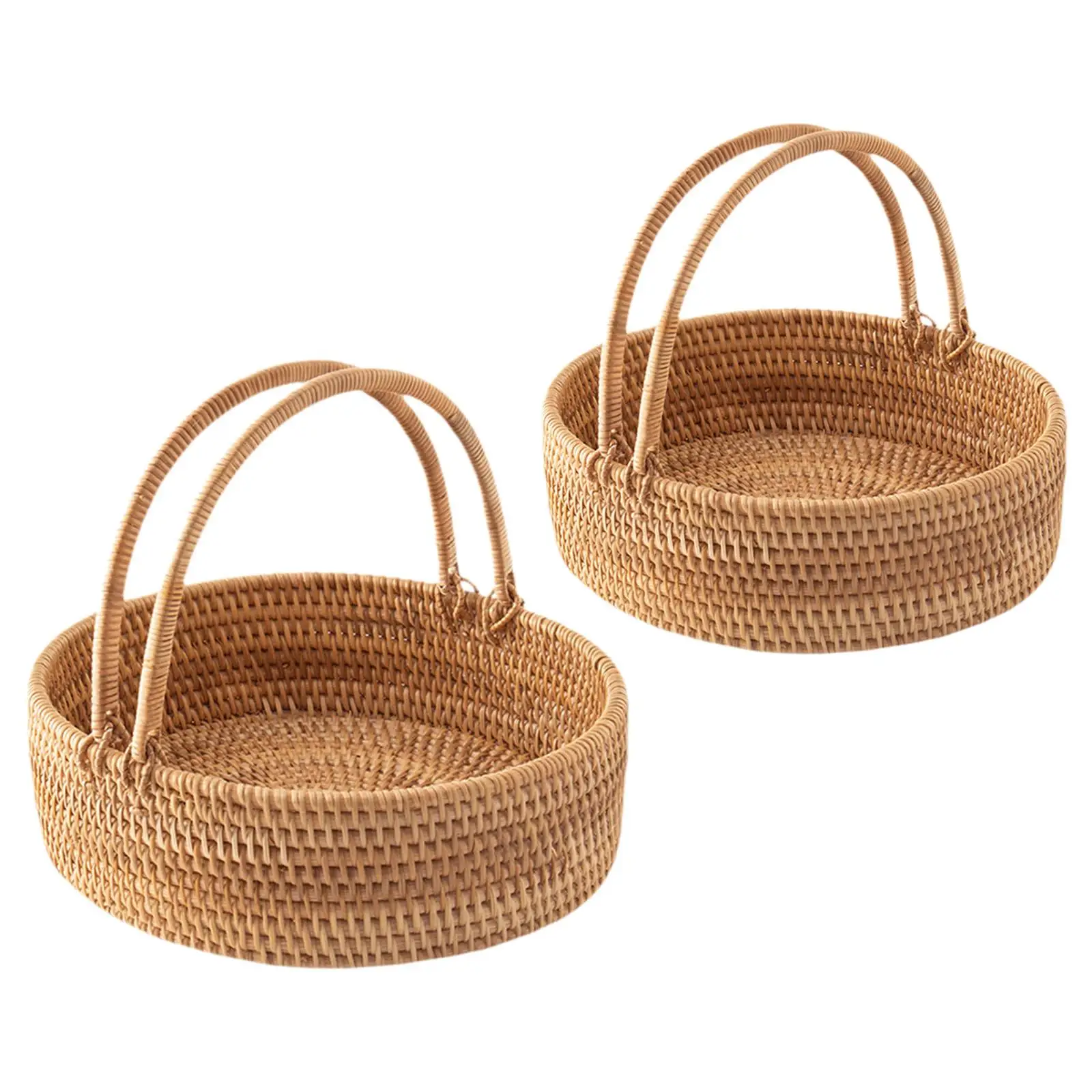 Picnic Basket Hand Woven Basket,Countryside Easter Candy Basket,Flower Baskets