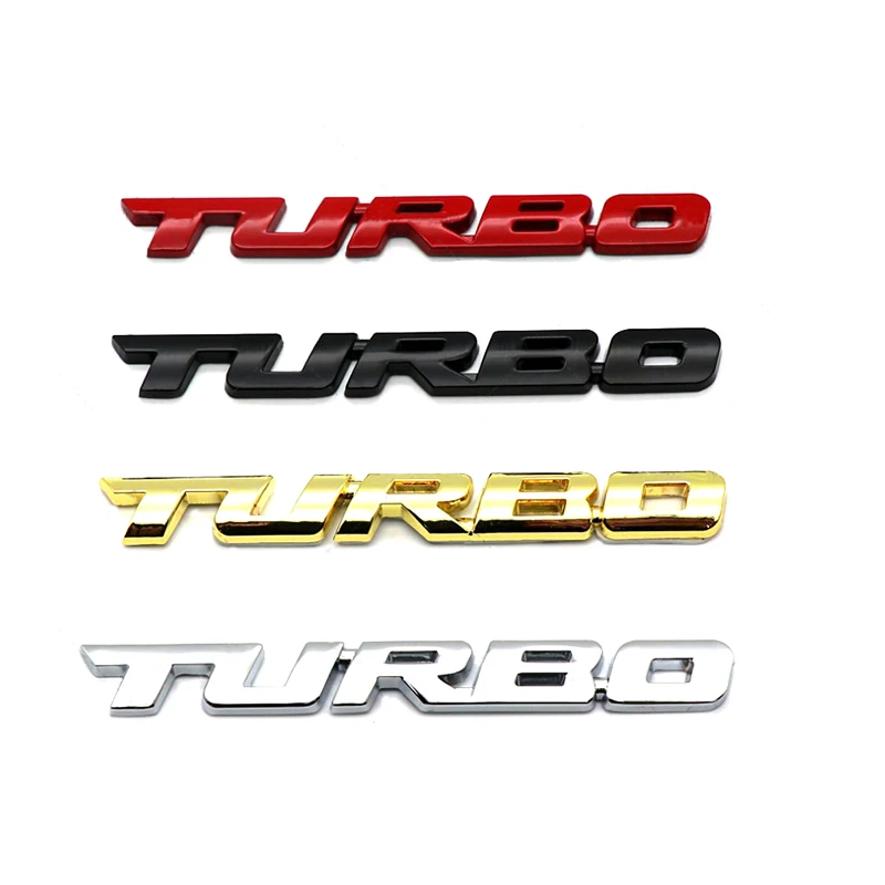 TURBO Metal Car Sticker Styling Body Emblem 3D Decal for Kia Rio 3 4 Ceed Sorento Cerato XCeed