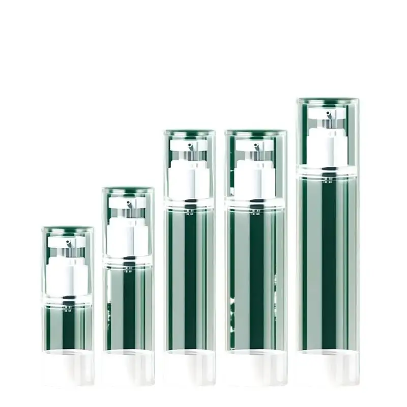 Reisegröße Lotion-Pumpflasche Lebensmittelechter Klarer Kunststoff Vakuumspraybehälter 15/30ml Auslaufsicher für Hautpflege Tragbar – Detail 7