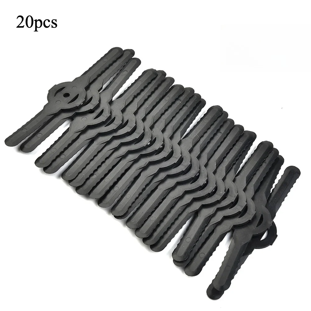 20Pcs Plastic Trimmer Replacement Blades for Cordless Grass Cutter Weed Whacker Strimmer Head Garden Lawn Weeding  Parts