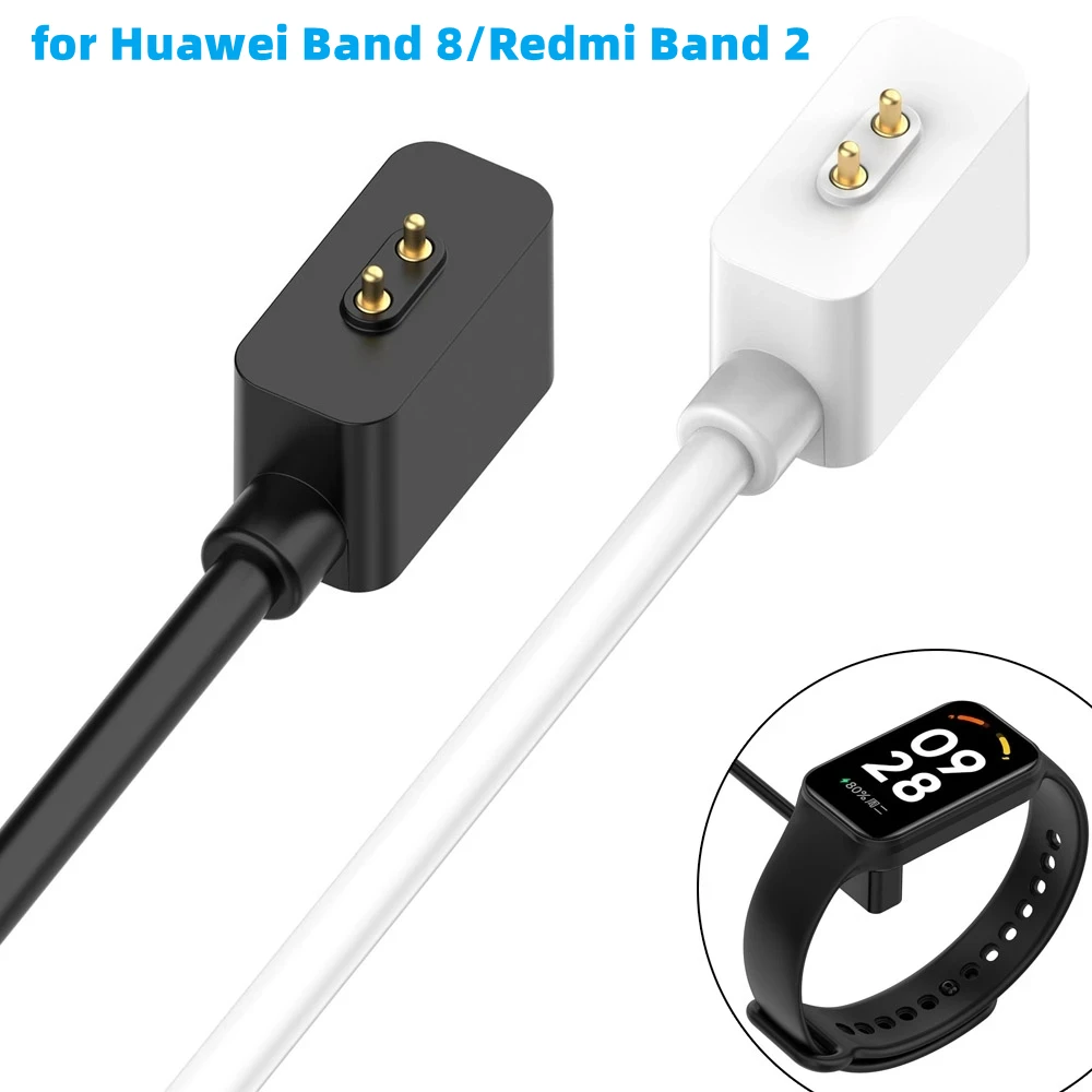 

Cord Charger for Huawei Band 8/Redmi Band 2 Smartwatch 100cm 60cm Charging Cable with Strong Magnetic Magnet Black White Fast