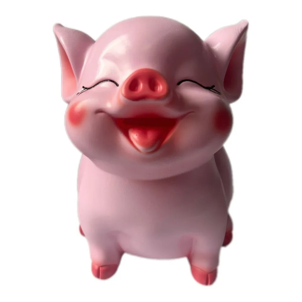 กระปุกออมสิน กระปุกออมสินตกแต่งเปิดได้สัตว์จักรราศีหมูเครื่องประดับความจุขนาดใหญ่การ์ตูนกล่องเงินการ์ตูนตกแต่งบ้าน