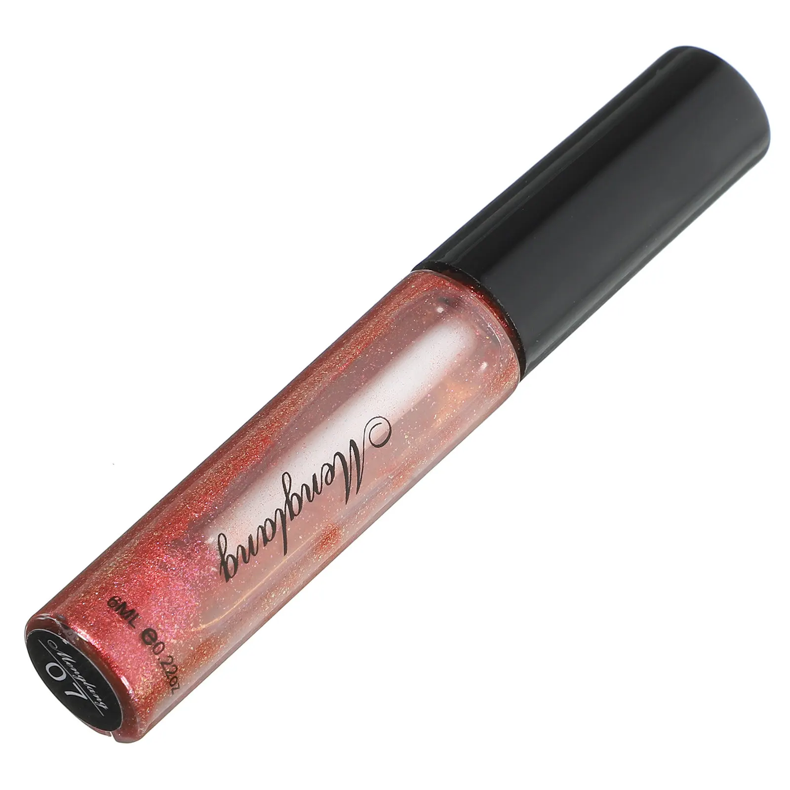 Delineador de ojos metálico brillante para mujer, maquillaje con purpurina, delineador de ojos líquido para belleza (7 # Bronce)