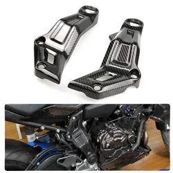 Voor Yamaha Mt07 Fz07 MT-07 Mt Fz 07 2013-2022 Motorfiets Koolstofvezel Frame Beschermpanelen Motor Sierkuip Motorkap