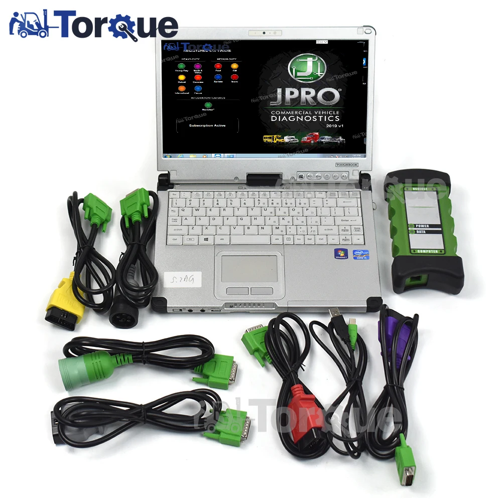 

for J1309 DLA interface Diesel Heavy Duty Truck diagnostic Scanner Noregon J1309 Diagnostic tool with CF C2 laptop