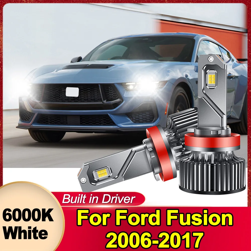

For Ford Fusion 2006-2017 H8 H9 H11 LED Fog Light Bulbs DRL 360 degree Fog Bulbs 6000K Plug&Play front fog lamp
