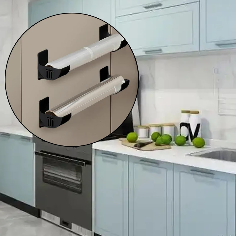 4 Pcs/set No-drill Kitchen Storage Racks Multi-functional Plastic Organizers For Placing Umbrellas Trash Bags Kitchen Storage