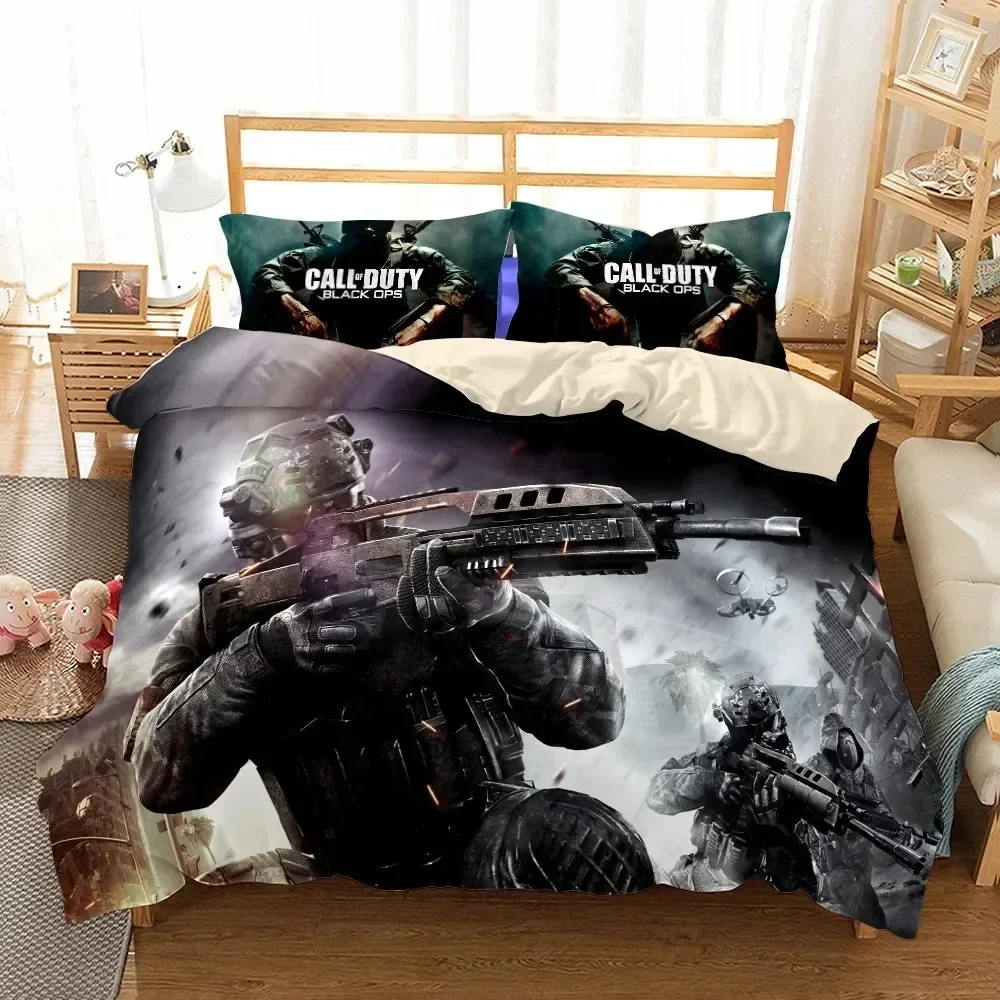 

New 3D Print Call-of-duty Bedding Set Single Twin Full Queen King Size Game Shooting Bed Set Adult Kid Bedroom Duvet cover Sets