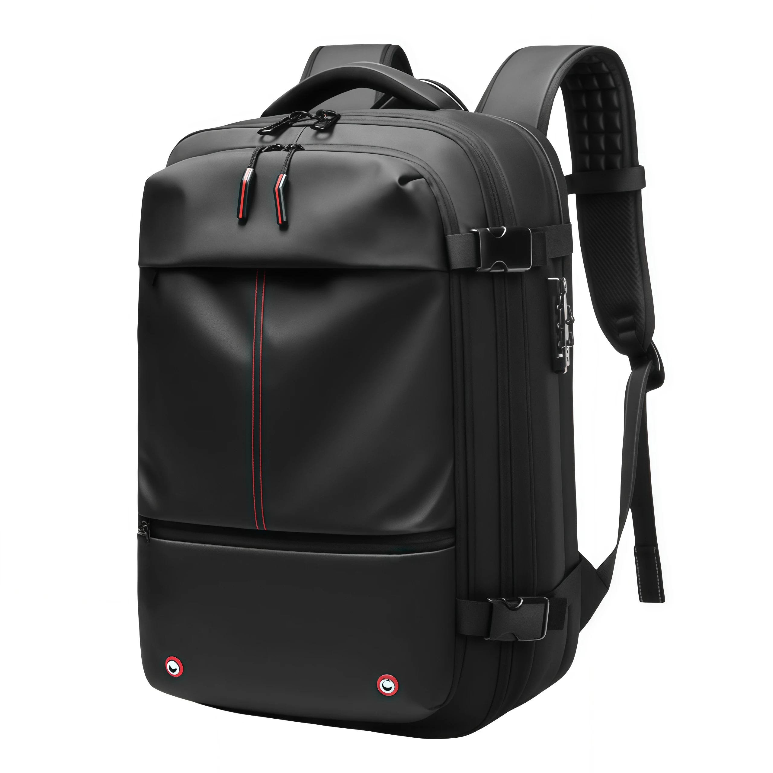 Reistas met vacuümverpakking, 60L, uitbreidbaar, luchtcompressiesysteem, TSA-slot, handbagage