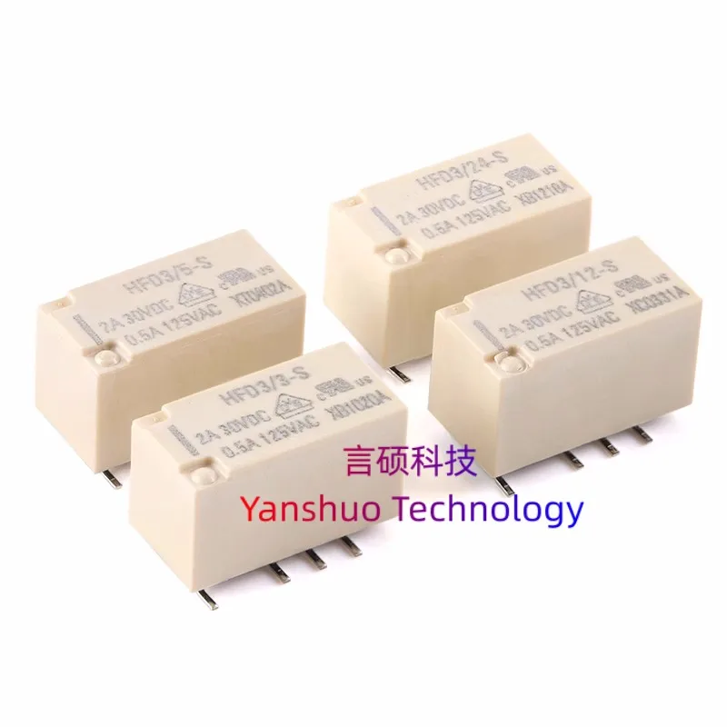 HFD3/3-S   5-S    12-S    24-S  100% original, 8-pin SMT small signal relay