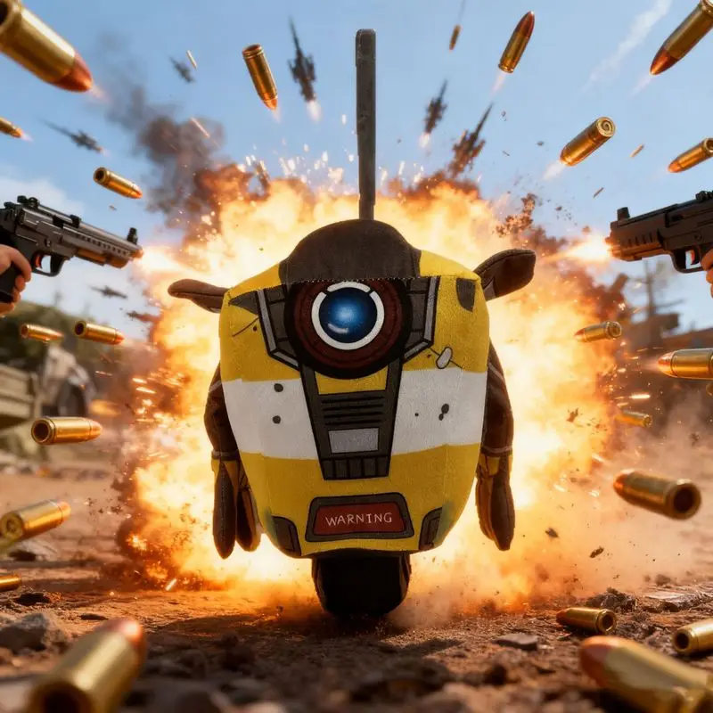 

Новая плюшевая игрушка Claptrap CL4P-TP, мягкая кукла, игровой персонаж, коллекционный подарок для детей, фанатов