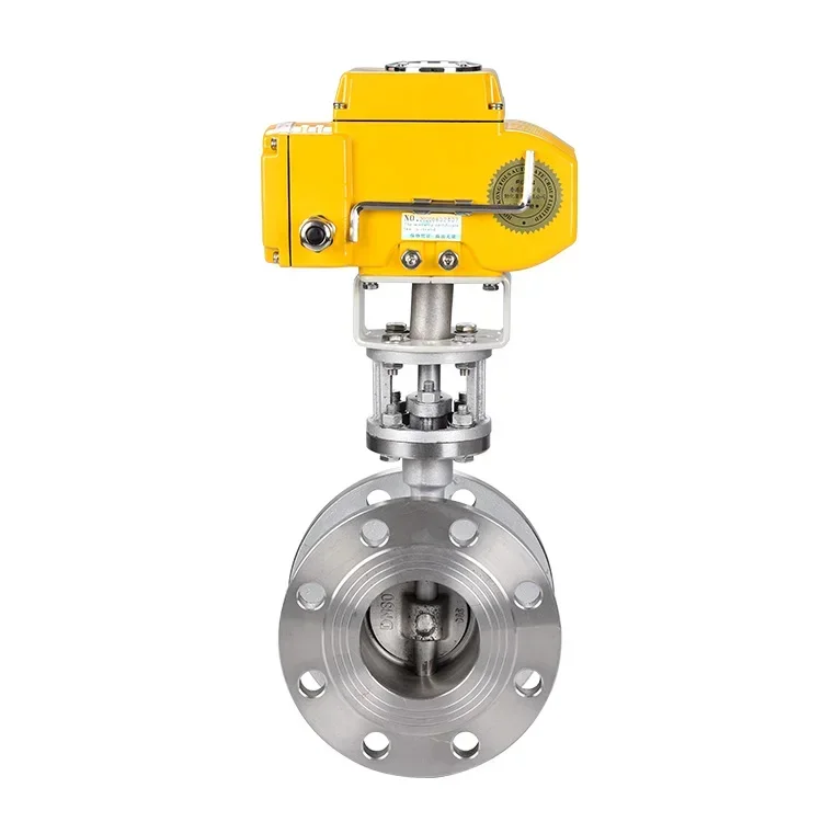 stainless steel SS304 wafer Electric thin type ball valve