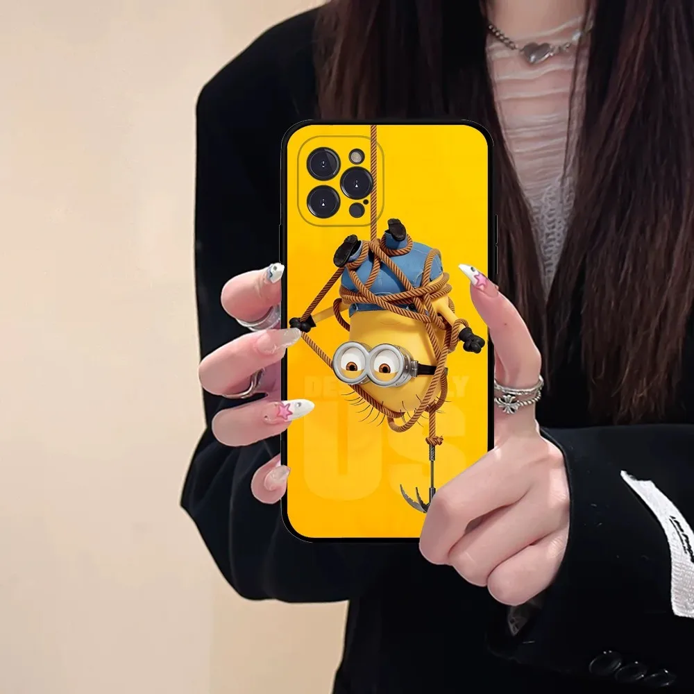 BEAST KINGDOM Cartoon M-Minions Phone Case Silicone Soft For Iphone 16 15 14 13 12 11 Pro Mini XS MAX Plus X Cover