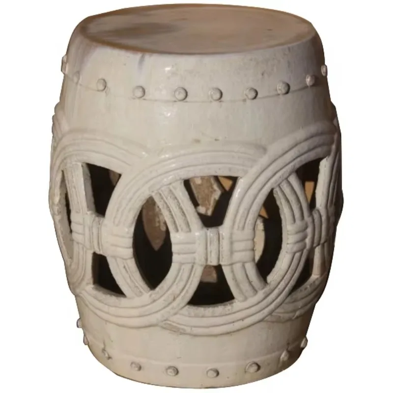 

Classic Jingdezhen porcelain stool, antique Chinese ceramic drum outdoor garden stool