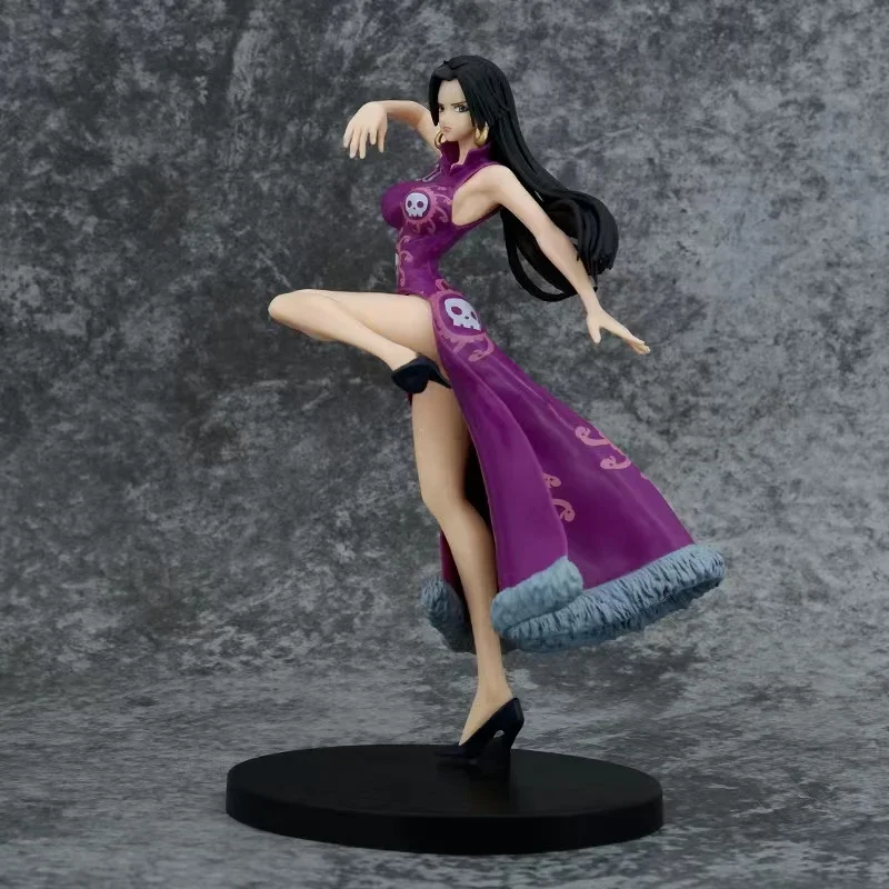 Figura de acción de One Piece para adultos, juguete de anime GK, Princesa Serpiente Boa Hancock, figura de 21 cm, muñeca sexy con cheongsam, estatua. # Col