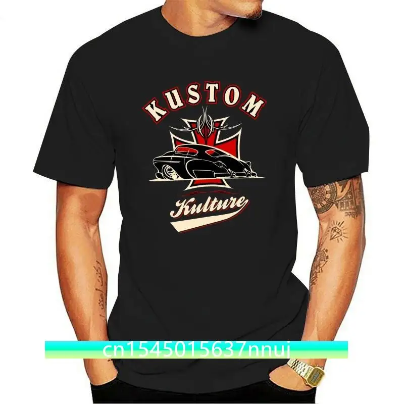 Kustom Kulture Lead Sled Hot Rod Greaser Tattoo T Shirt Tee Retrobrand Summer Style Cotton Men Unique T-Shirt Tee Shirts