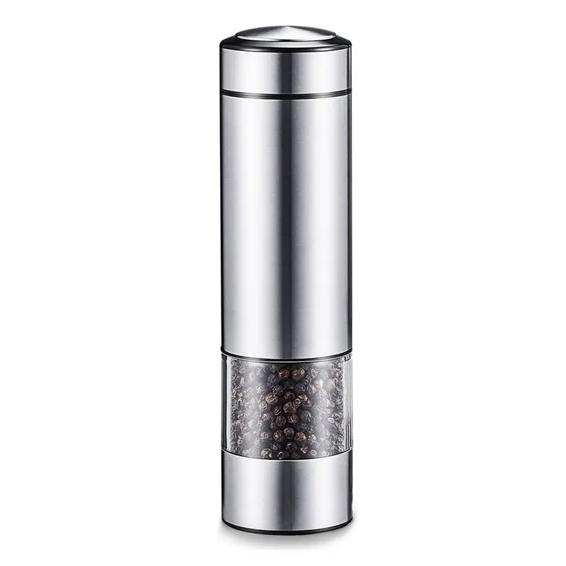 COFA Electric Pepper Grinder, Automatic Pepper Mill Grinder, Stainless Steel Battery Operated Salt Grinder Refillable