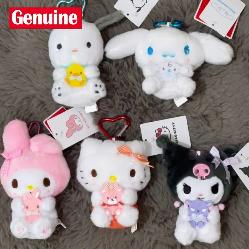 

Sanrio Cinnamoroll Pochacco 2022, мультяшная плюшевая игрушка, рюкзак «Hello Kitty», брелок, мягкая кукла, подарки-сюрпризы на день рождения для девочек
