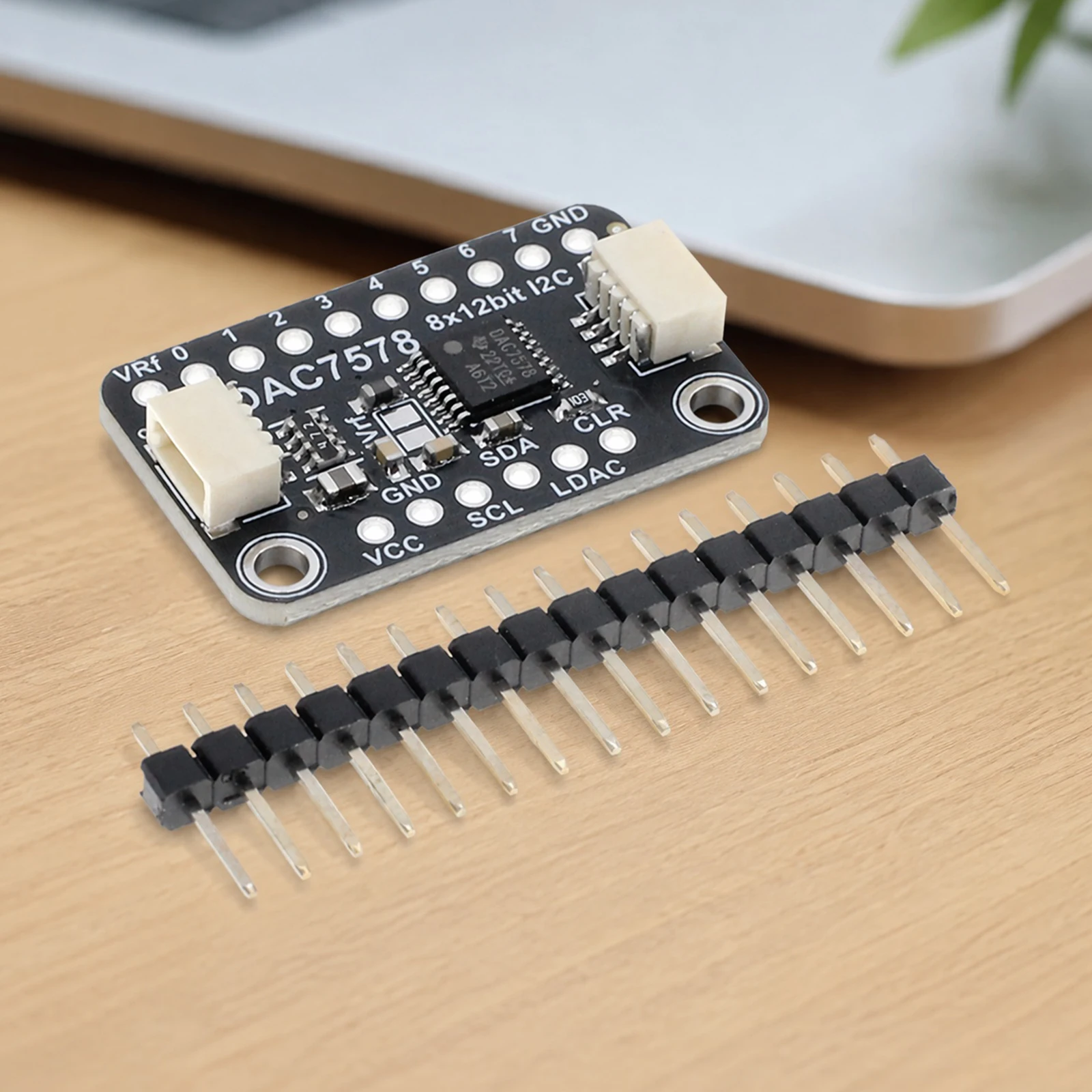 DAC7578 Breakout Module Board 8-Channel 12-Bit I2C DAC Modules Boards for STEMMA QT Qwiic EEPROM Configuration Storage Parts