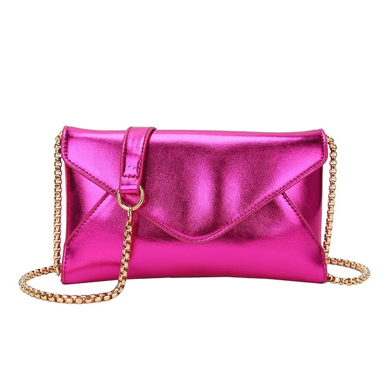 Bolso cruzado de hombro versátil para mujer, bandolera pequeña con cadena, informal, de alta calidad, de lujo, a la moda, novedad