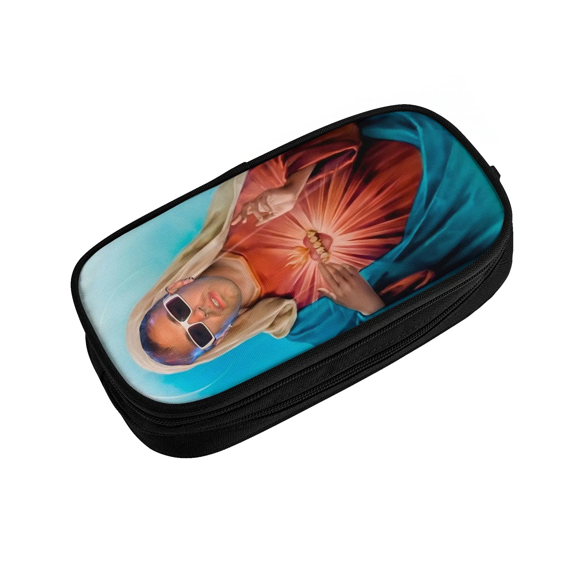Korean Colombian Feid Ferxxo Pencil Case for 90s Rapper Rap Music Singer Rapper Songwriter Pen Box Bag School Accessories