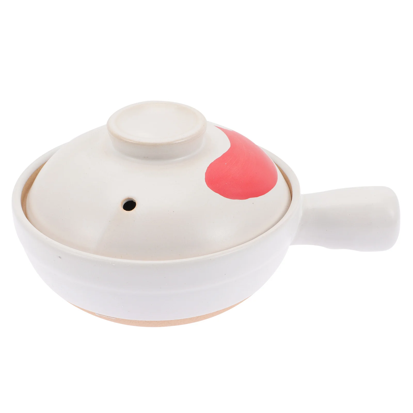 

Casserole Pottery Clay Pot Practical Stew Pot Evenly Heated Good Heat Preservation for Soup Rice Ceramic Pottery Kitchen