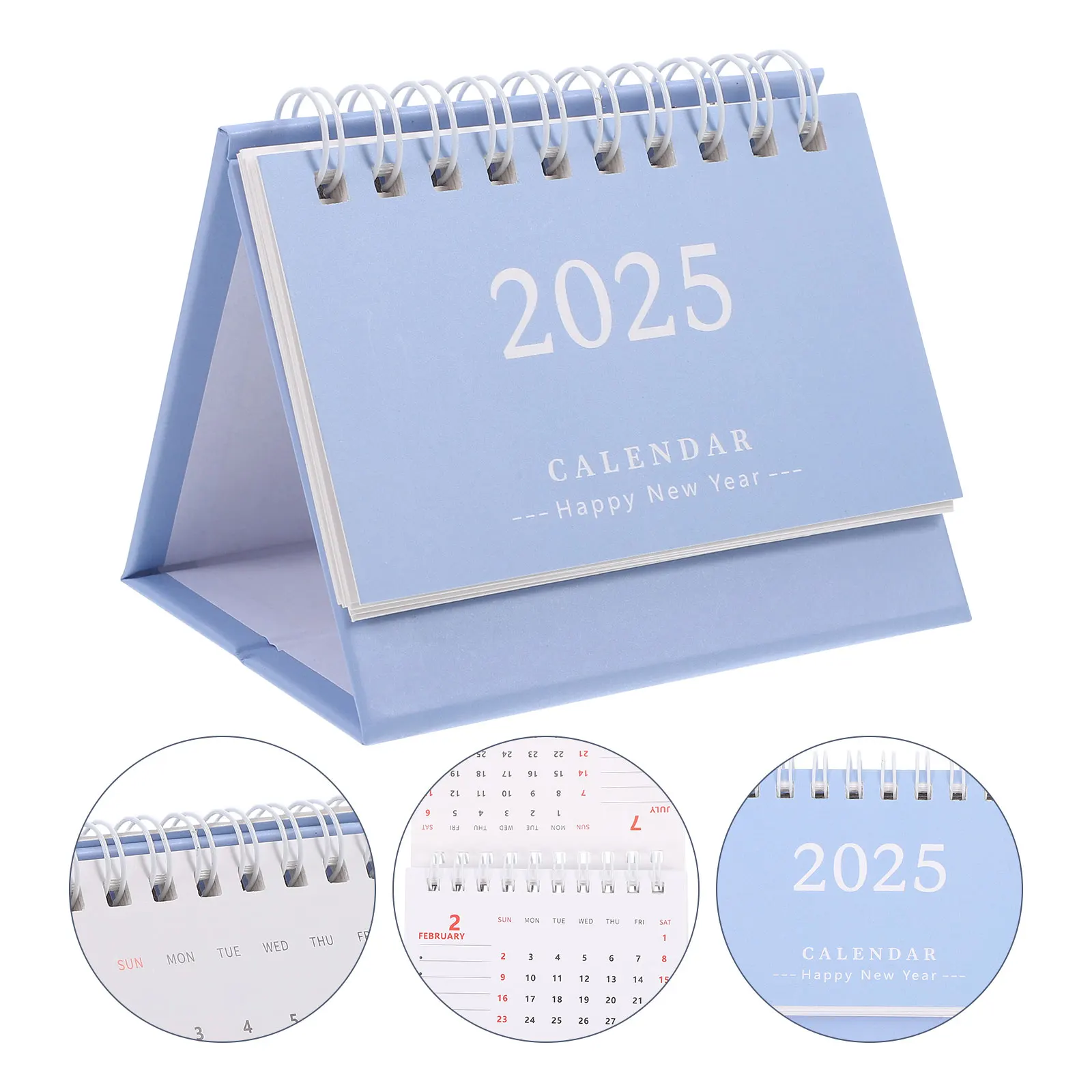 Mini Desk Calendar 2024.7-2025.12 Simple Tabletop Planner Note Monthly Schedule Home Office Dorm Decor Standing