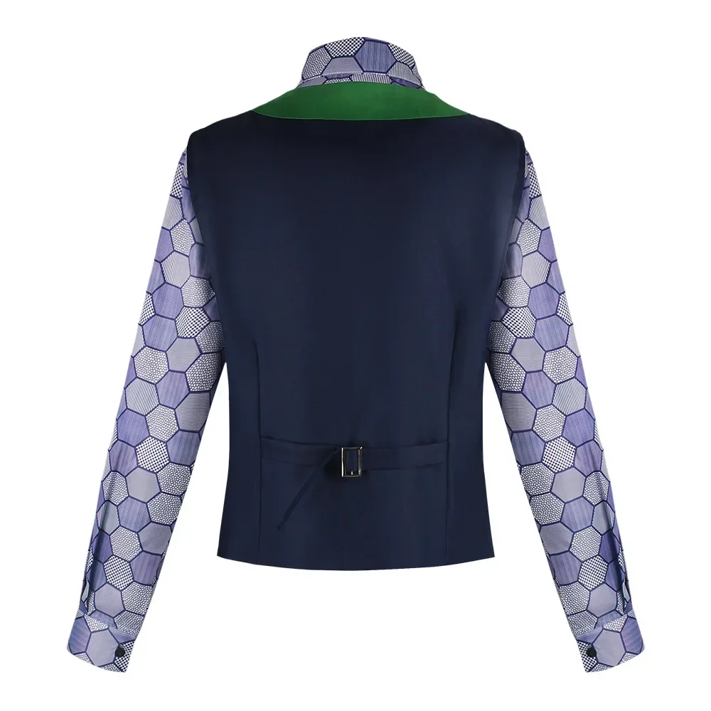 เสื้อกั๊กชุดคอสเพลย์ผู้หญิงลายฮีโร่โจ๊กเกอร์, เสื้อโค้ทพร้อมเสื้อผู้ใหญ่ผู้ชายชุดเทศกาลฮาโลวีนเสื้อแขนยาวภาพยนตร์