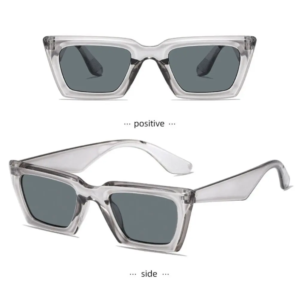 Punk Square Frame Sunglasses Sun-Protective Summer Decoration Black Shades Glasses Outdoor Accessories Street Style