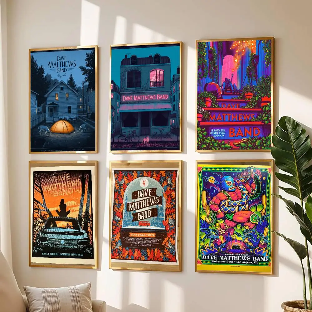 band D-Dave Matthews Band-D Poster Modern Wall Decal for Living Room Cafe Office Bar and Bedroom