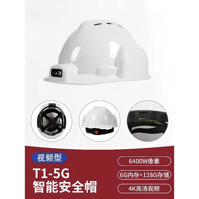 Smart helmet video stabilizer camera real-time positioning alarm voice underground coal mine