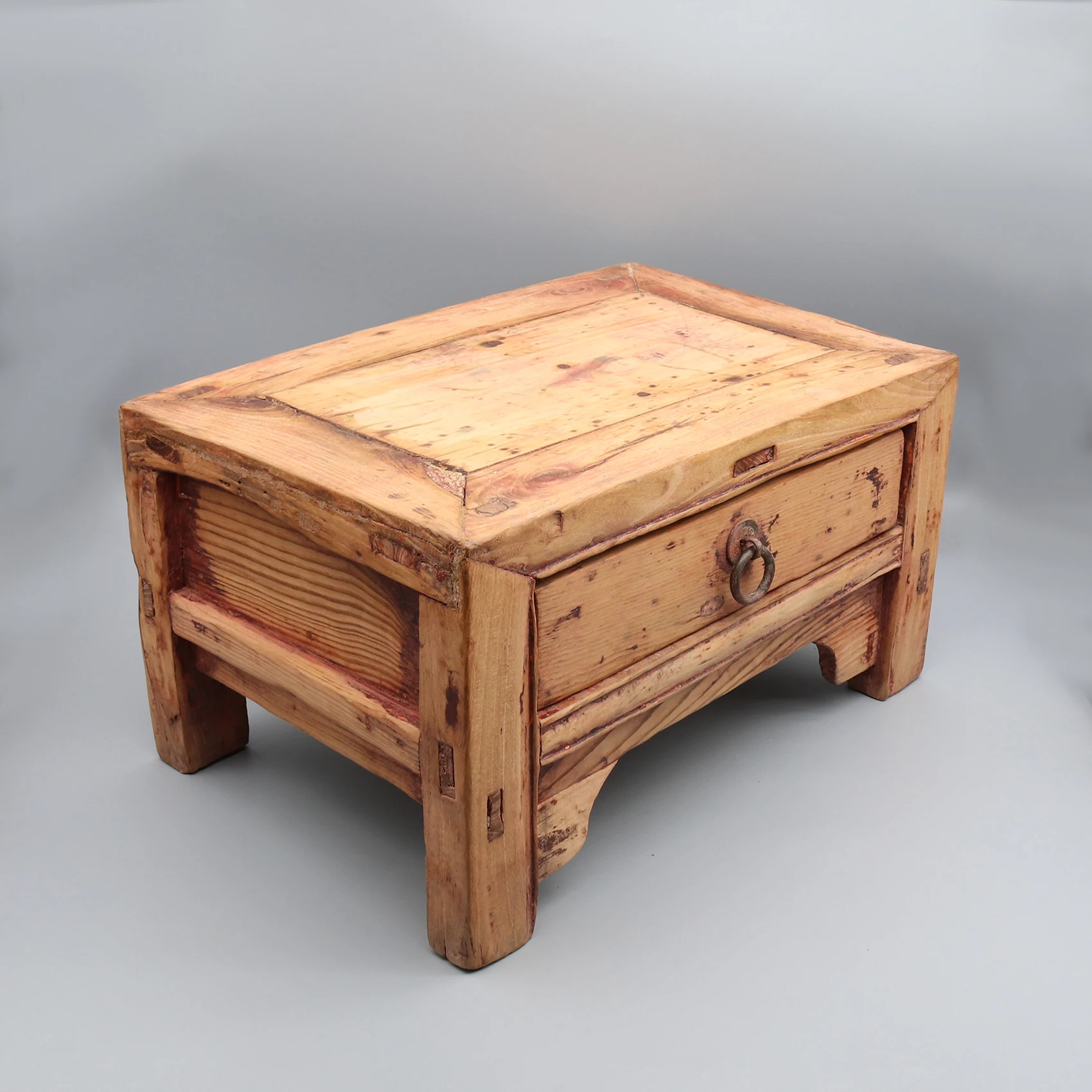 Old side table, small seater, small table with drawer, chinese antique, tea table, kang table