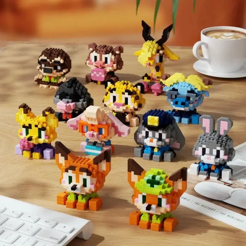 

Фигурка Disney Zootopia2, собранные игрушки, модель аниме, Ник Джуди, сделай сам, сборные украшения, игрушки, милые детские подарки на день рождения