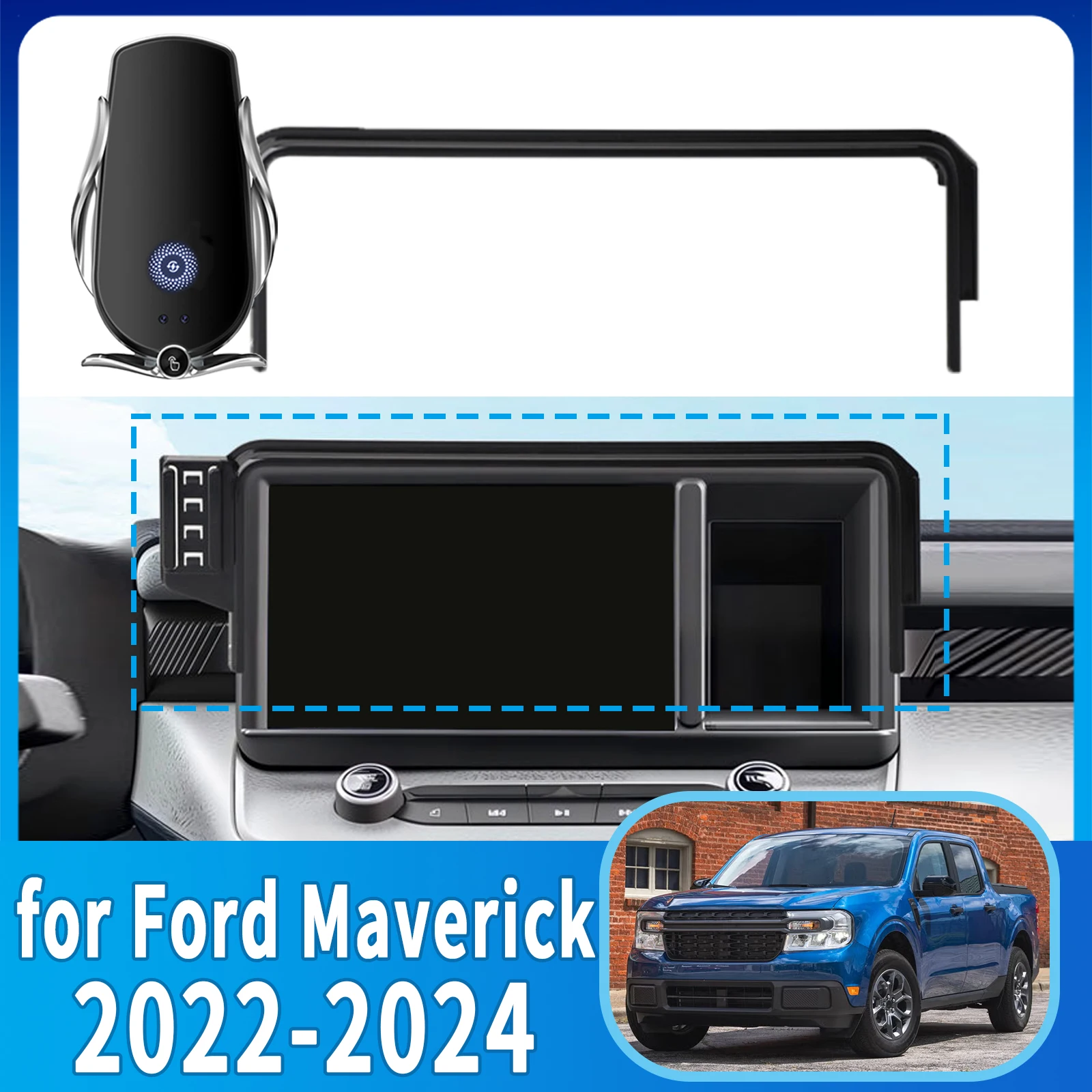 

for Ford Maverick 2022 2023 2024 ​​​Anti-Shake Screen Base Phone Holder Mount Stand ​​ Dedicated Car​​ accessoires