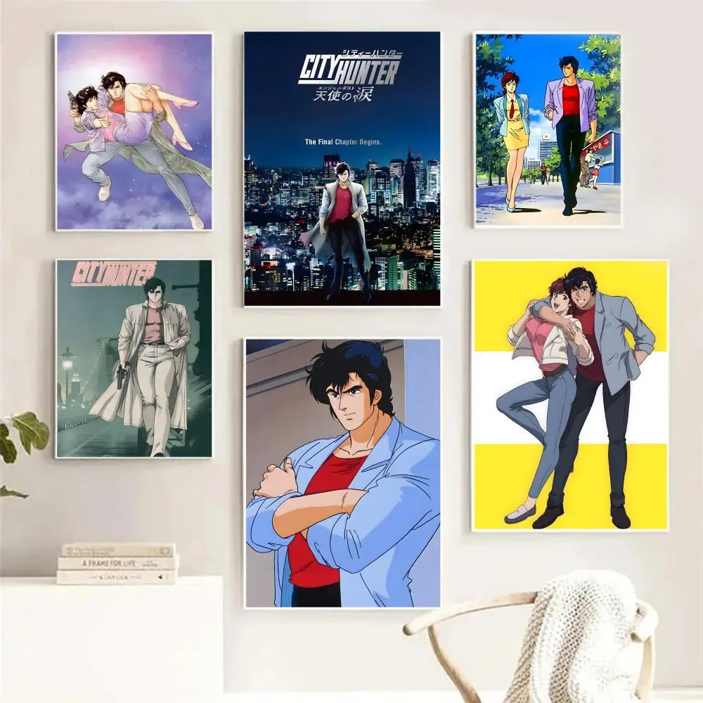 ملصق P-PRIVATE EYES C-city Hunter لغرفة النوم وغرفة المعيشة والدراسة وما بعد ذلك ديكور ذاتي اللصق + هدية مثالية