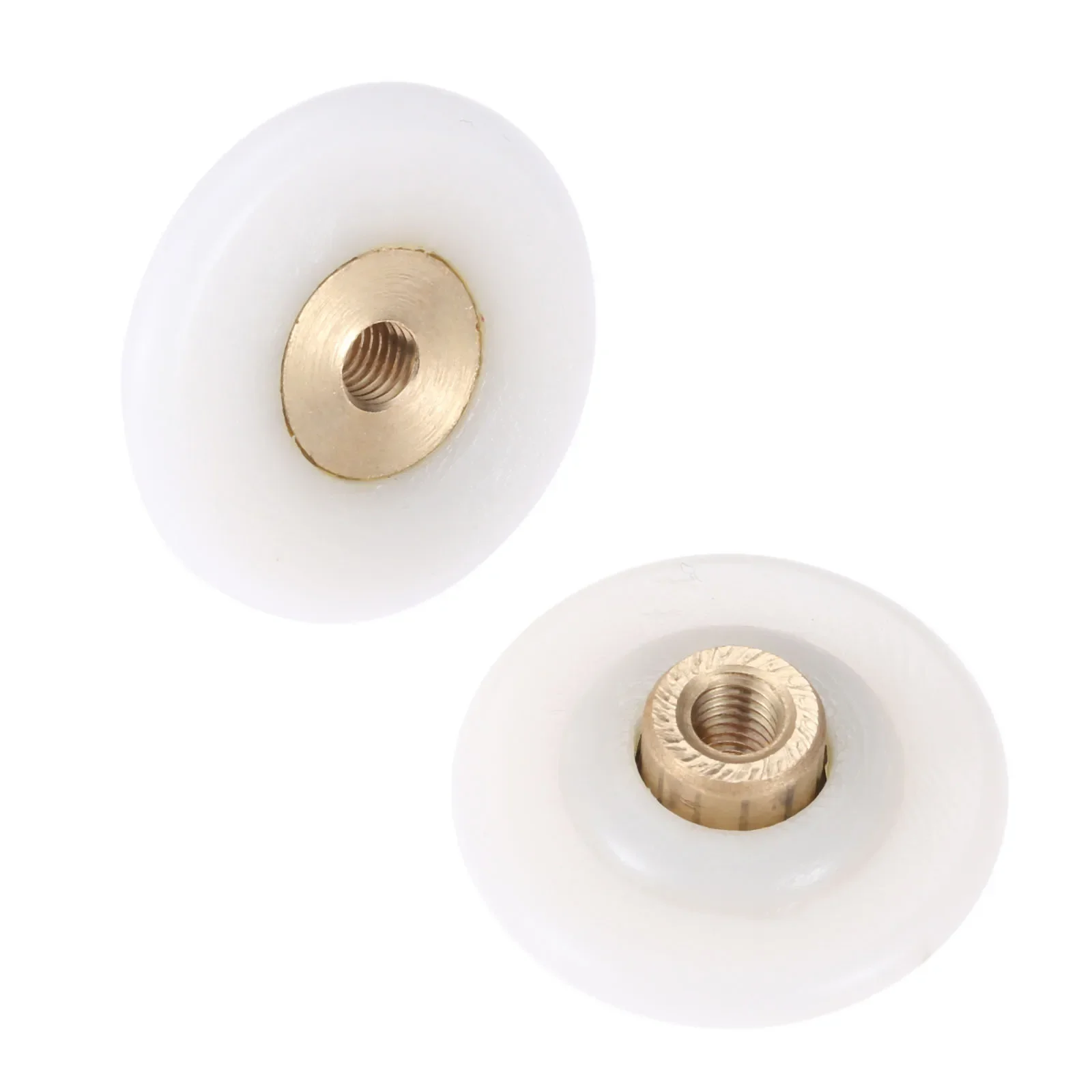 1 Pc Nylon & Brass Shower Door Rollers Wheel Bathroom Glass Sliding Door Roller Bearing Pulley Wheel Runner Door Hardware 28mm