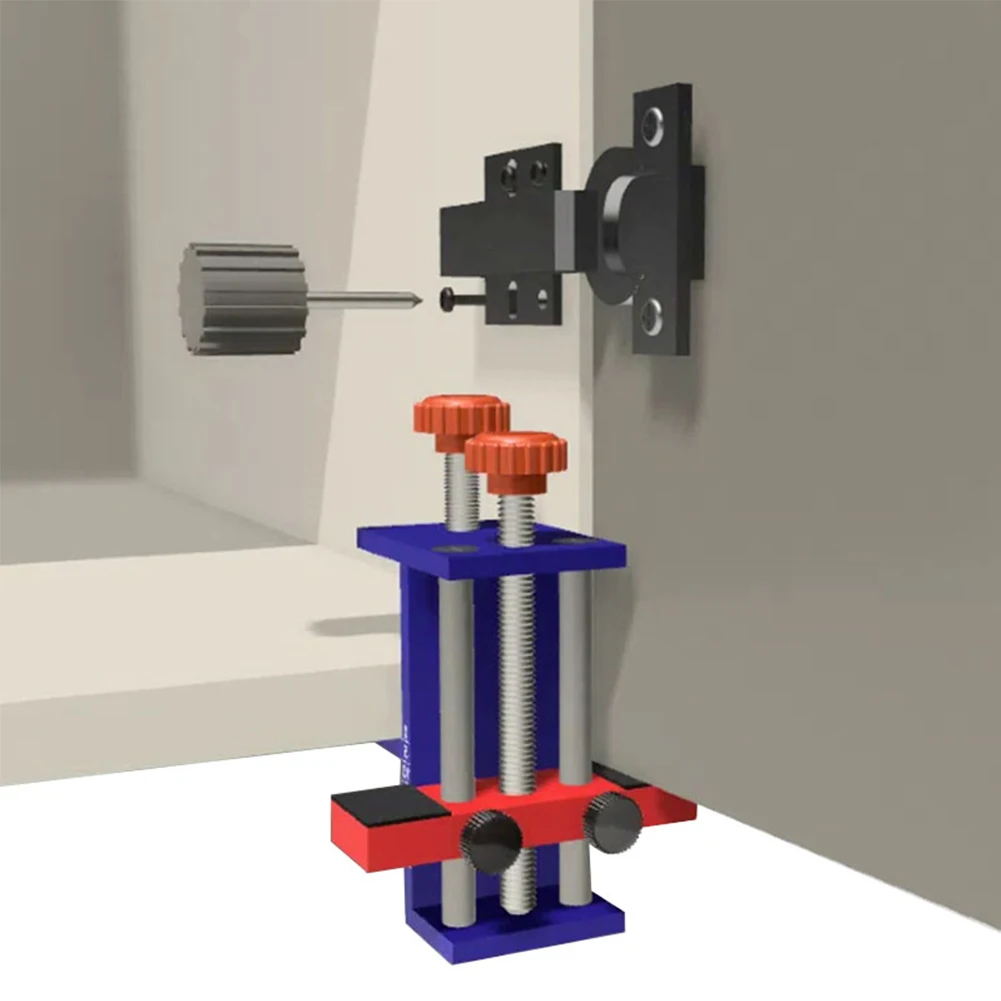 Adjustable Cabinet Tool Cabinet Door Positioner Adjustable Height Clamp Protective Design Clamp Rust-resistant Material