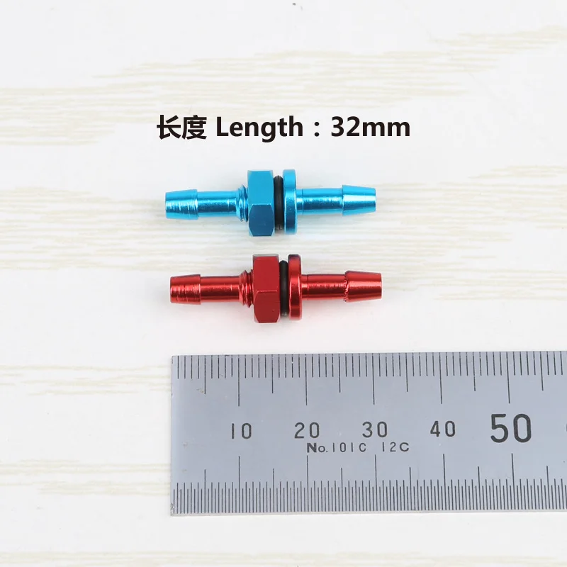 Piezas de modificación de tanque y tambor de aceite DIY, conector de boquilla de doble cabezal de aceite de aleación de aluminio, Universal de metanol de GAS