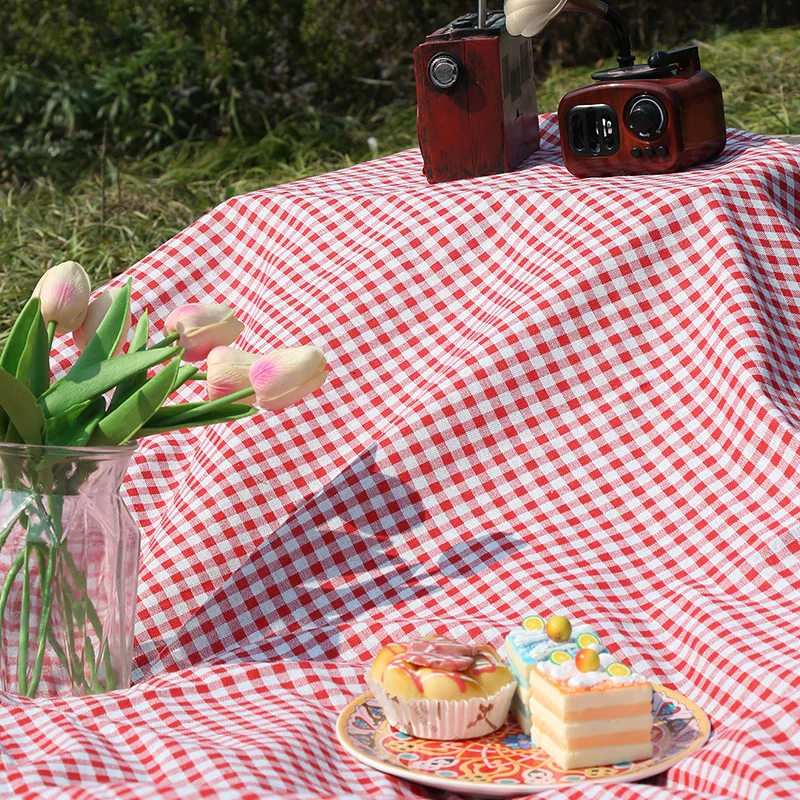 Outdoor Blanket Picnic Mat Spring Lawn Mat Picnic Table Cloth American Printed Cotton Linen Table Cloth Picnic Cloth Beach Camp