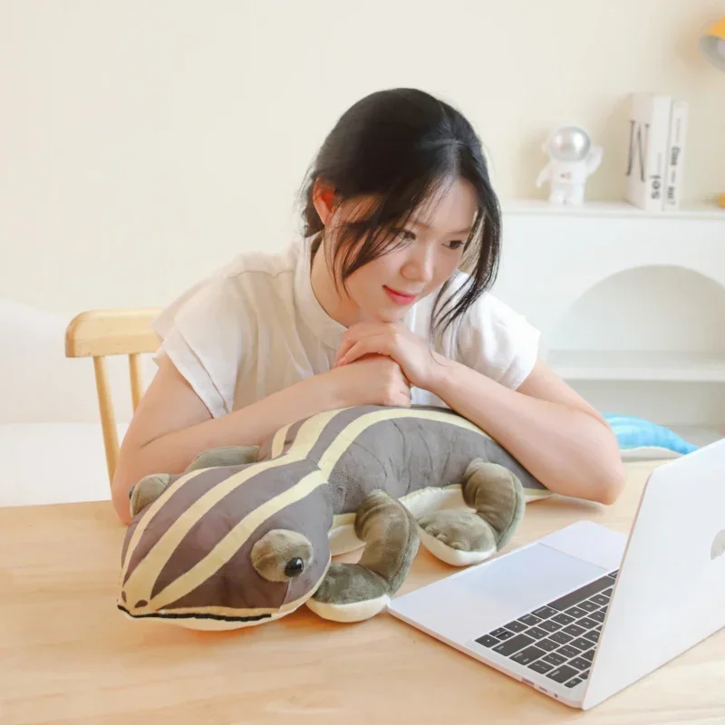 Simulation Schöne Plüsch Eidechse Spielzeug Echte Leben Reptilien Eidechse Stofftier Puppen Modell Dekor Geburtstag Geschenke Für Jungen Mädchen